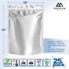 25 Mylar-Beutel 1 Gallone - Extra Dick 9,4 Mil - 10"x14" Luftdicht Vakuumversiegelbar Versiegelbare Mylar-Beutel für Langzeit-Lebensmittelaufbewahrung - Geruchsneutral Hitzebeständig