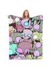 Gir Blankets Coral Fleece Plush Printed Breathable Lightweight Thin Throw Blanket For Home Office Plush Thin Quilt