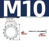 Carbon Steel Zinc-Plated Lock Washer with Inner and Outer Teeth