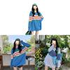 Ice Silk Striped T Shirt For Women With Loose Fit And Summer Style