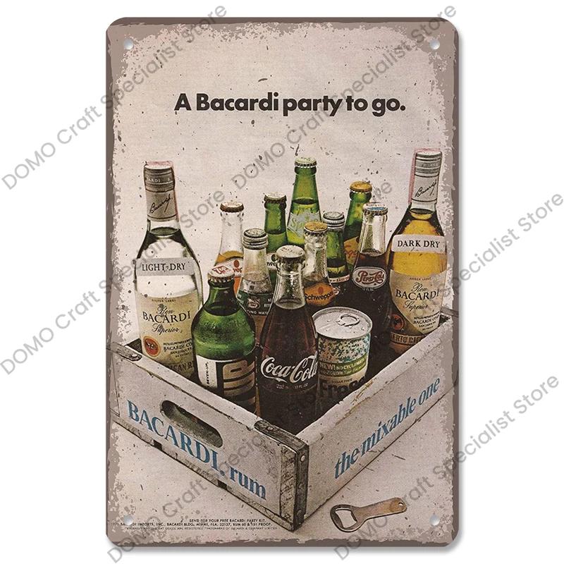 Rum Brand Plaque Vintage Metal Tin Signs Captain Mermaid Metal Poster Retro Wall Art Decor for Bar Pub Club Living Room Home