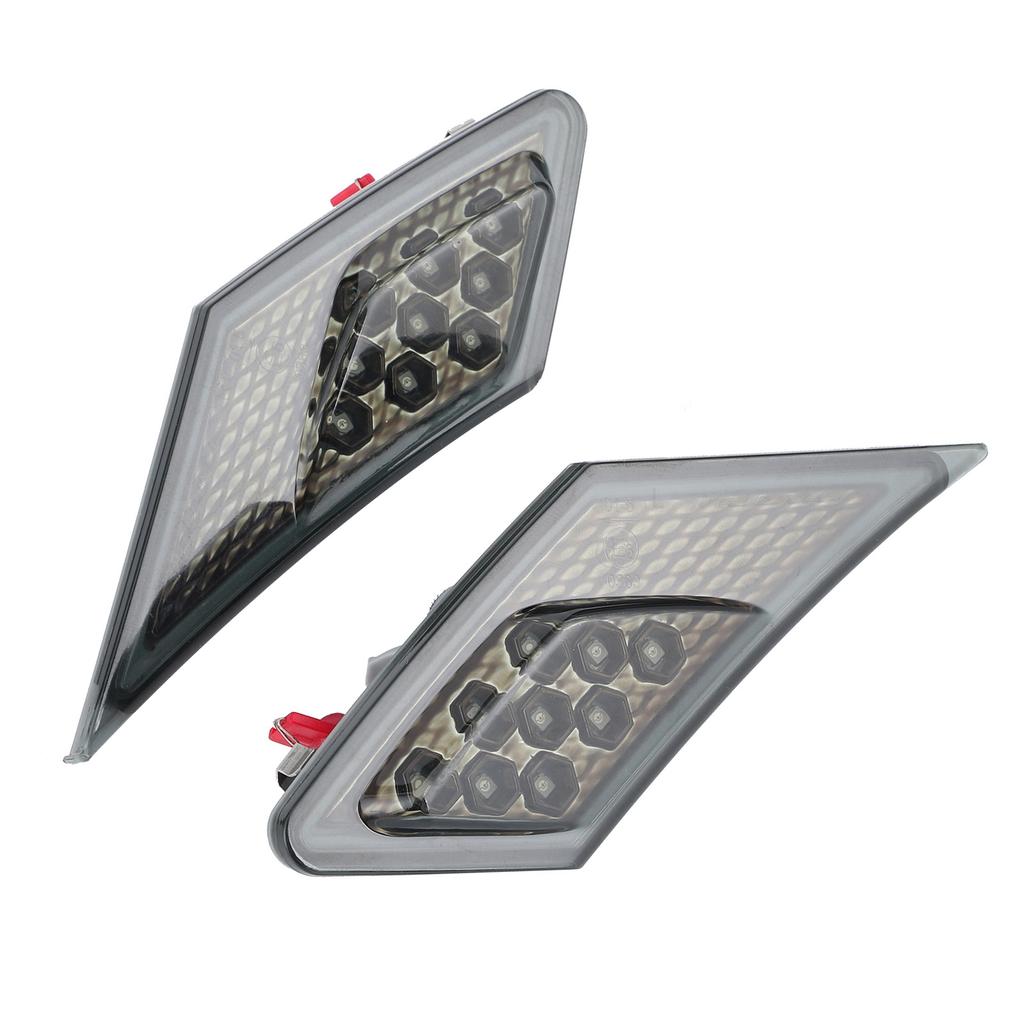 Pair LED Side Marker Turn Signal Leaf Lights Smoked Lens Fit for Scion FRs Subaru BRz GT86 1320