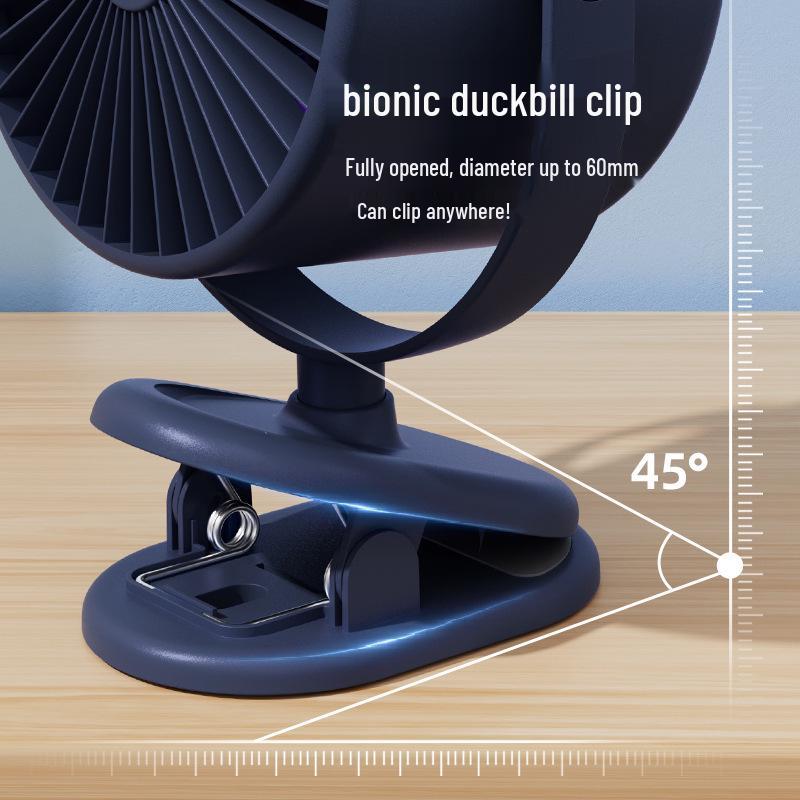 Portable USB Desktop Clip Fan - High Wind Turbine for Home, Office & Outdoor Use