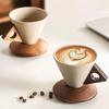 Tasse für Kaffee Keramik Konisch Ergonomisch Trinkbecher Haushalts-Kaffeetasse für Familie Zuhause Innen Büro Reise Outdoor Geburtstage Tee