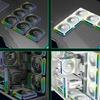 12cm ARGB Lighting PWM Controlled Mirror Design Fan Offering Robust Cooling and Aesthetic Appeal for Desktop Rigs