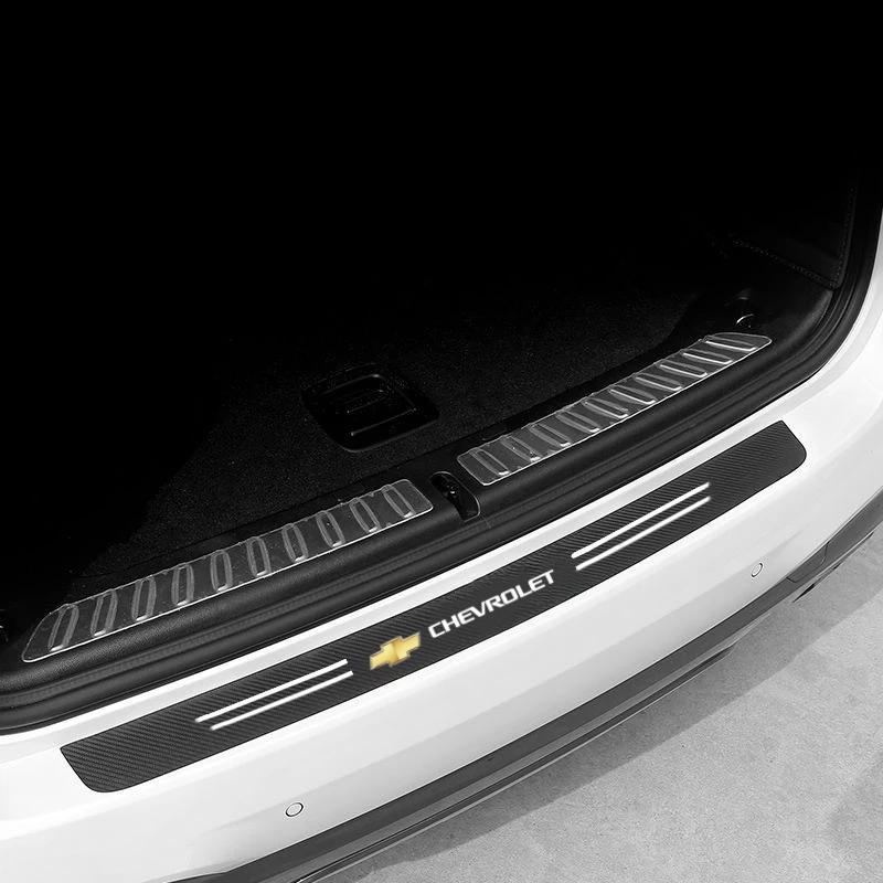 Carbon Fiber Car Threshold Protective Film Waterproof Car Sticker For Chevrolet Colorado Cruze Spark Captiva Malibu Trax