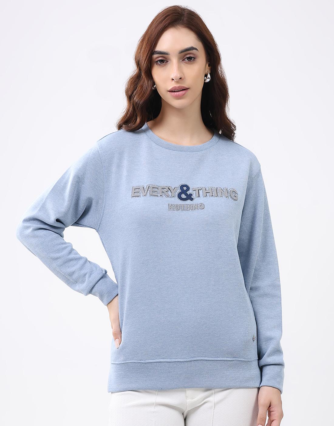 Monte Carlo Women Round Neck Full Sleeves Top L