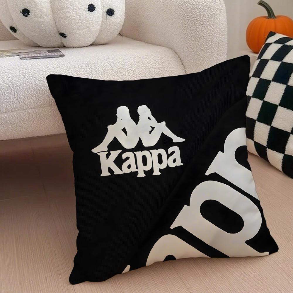 Kkappa logo Cushion Cover Throw Pillow Cover Hidden Button Durable Polyester Chair Cushion