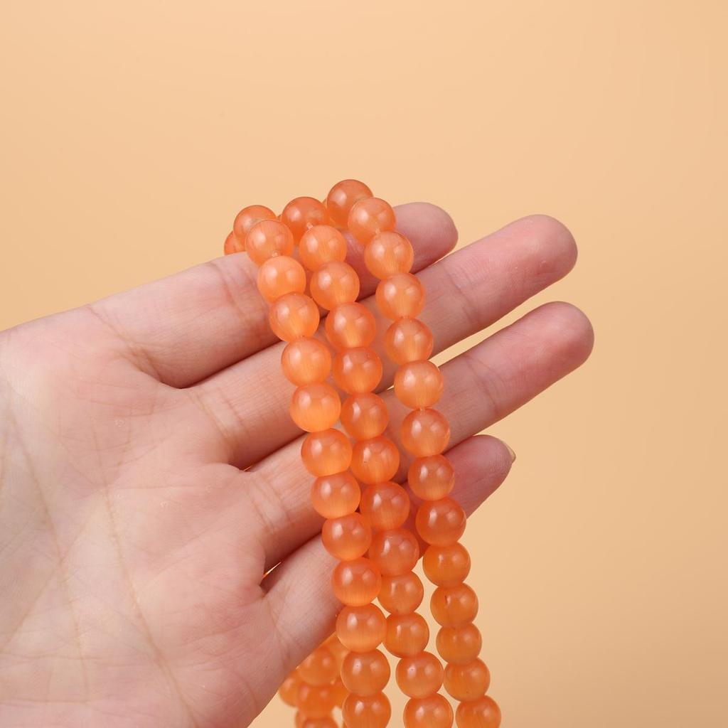 Koraliki Opal Naturalny Kamień Opal Okrągły Koralik Izolacyjny 8mm Do Wyrobu Biżuterii DIY Bransoletka Naszyjnik Kolczyki długość 38cm