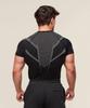 GYMSHARK Herr Quick-Dry Andningsbar Kompressionströja, Kortärmad Muskellinje T-shirt