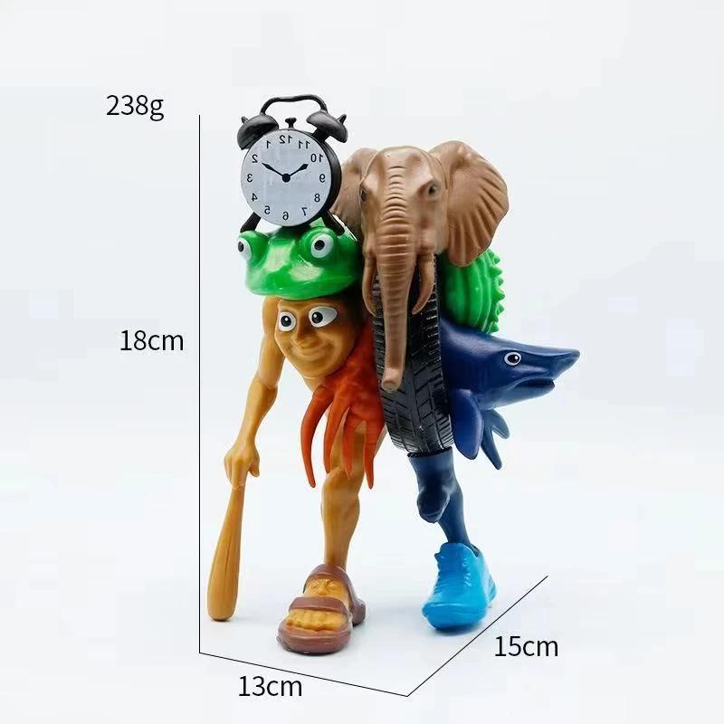 Włoska Figurka Modelowa Tung Tung Tung Sahur Tralalero Tralala Potwór Brainrot Edycja Fusion Figurka Akcji Anime Ozdoba Zabawki