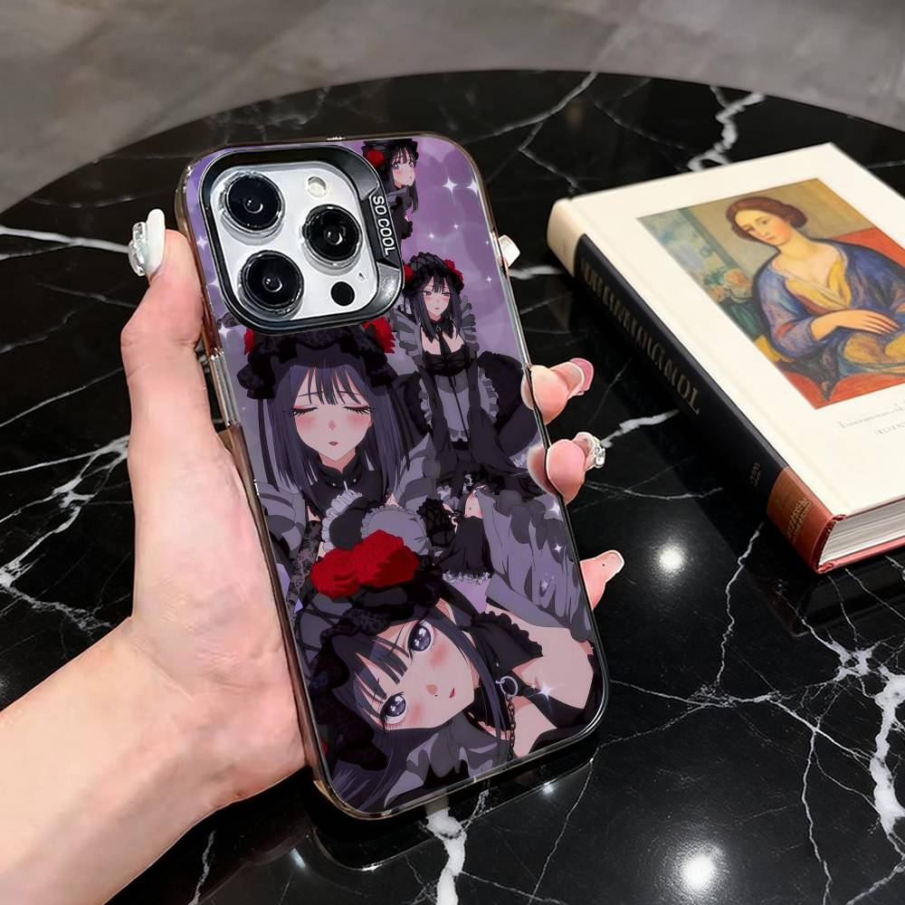 

My Dress-Up M-Marin cosplay Phone Case For iPhone 17,16,15,14,13,12,11 Plus,Pro Max,XS,Colorful Silver Phone case Funda Cover iPhone14ProMax