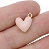 10Pcs Silver Plated Enamel Red Heart Charms Pendant For Jewelry Making Earrings Bracelet Necklace Accessories Diy Findings