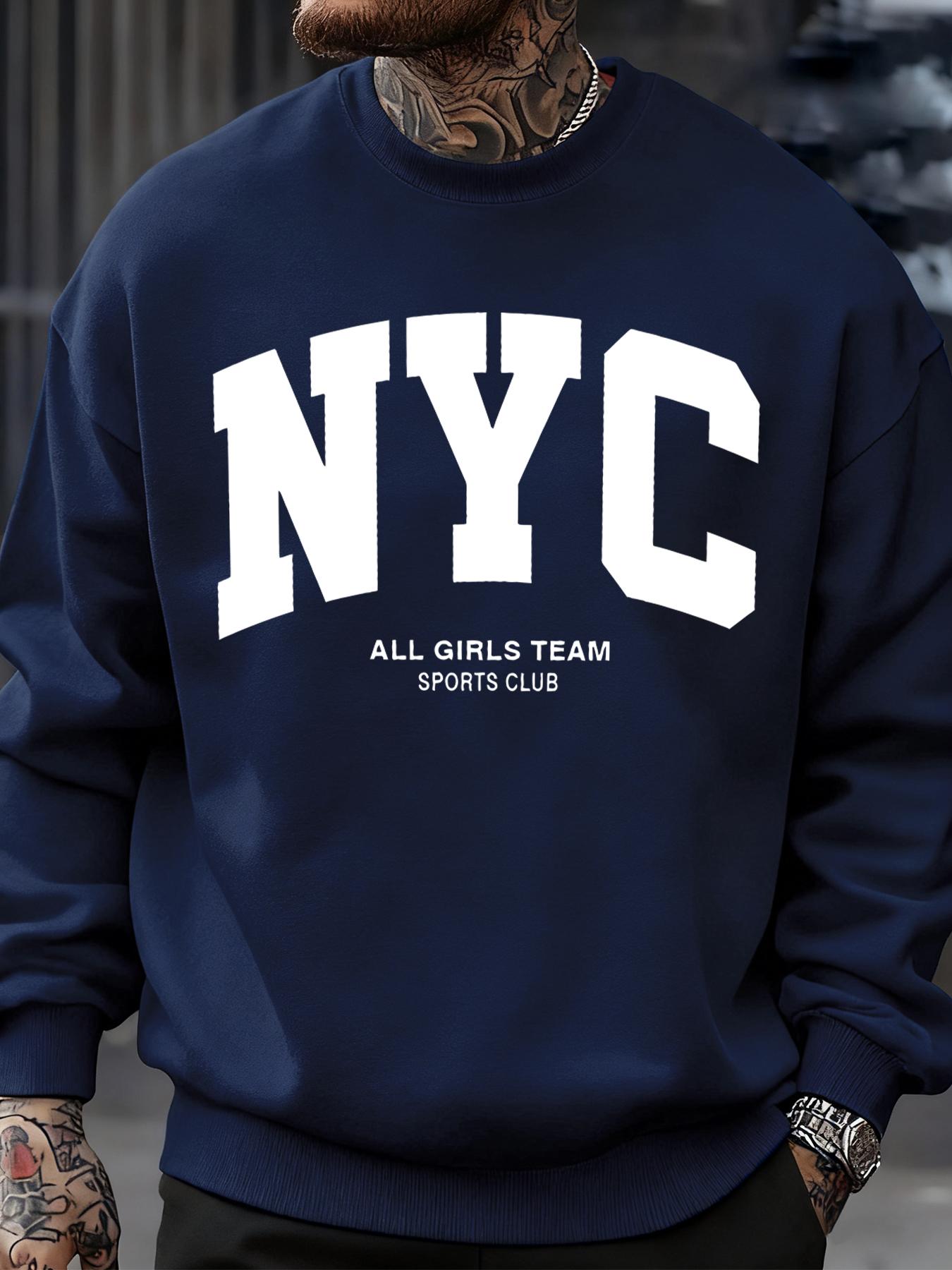 Мужские толстовки с принтом Нью-Йорка, разноцветные, пуловеры, повседневная мода, спортивная одежда, флис, осенние топы 3XL