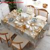 2D-Flachdruck, ein Stück elegante und exquisite perlmuttweiße Muster-Tischdecke - Modernes Kunstdesign