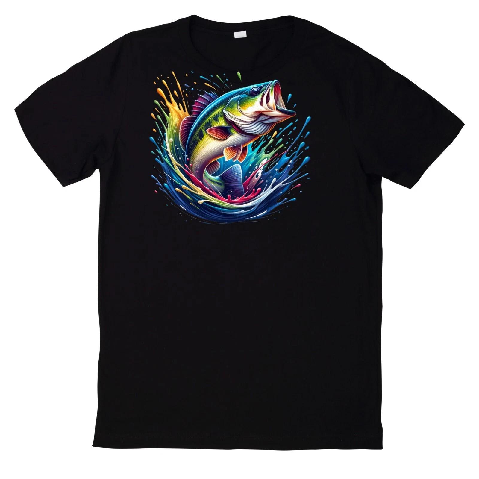 T-Shirt Lustiges Angler Fisch Motiv XXXL