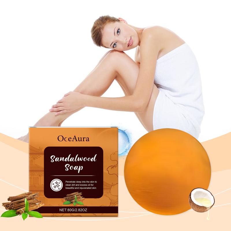 Oceanaura Sandalwood Oil Control Bath Soap Mildly Cleans And Nourishes Skin Emits Fragrance Rich Foam Oil Control Bath Soap