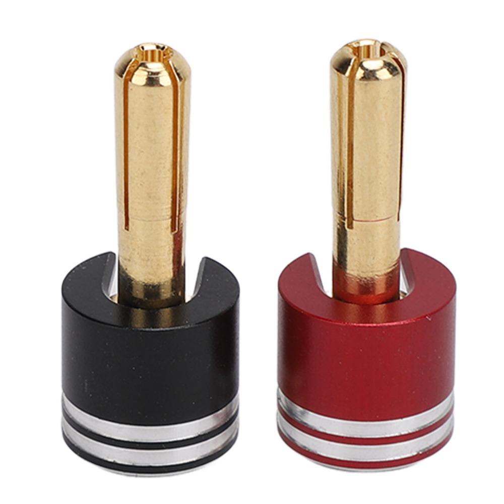 2Pcs Metal RC Heatsink Banana Plug Connectors Banana Plug Connectors  for RC Monster Truck
