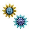 Vintage Styles Metal Flower Wall Art Durability Craftsmanships Iron Flower Wall Sculpture For Bedroom Garden Metal Floral