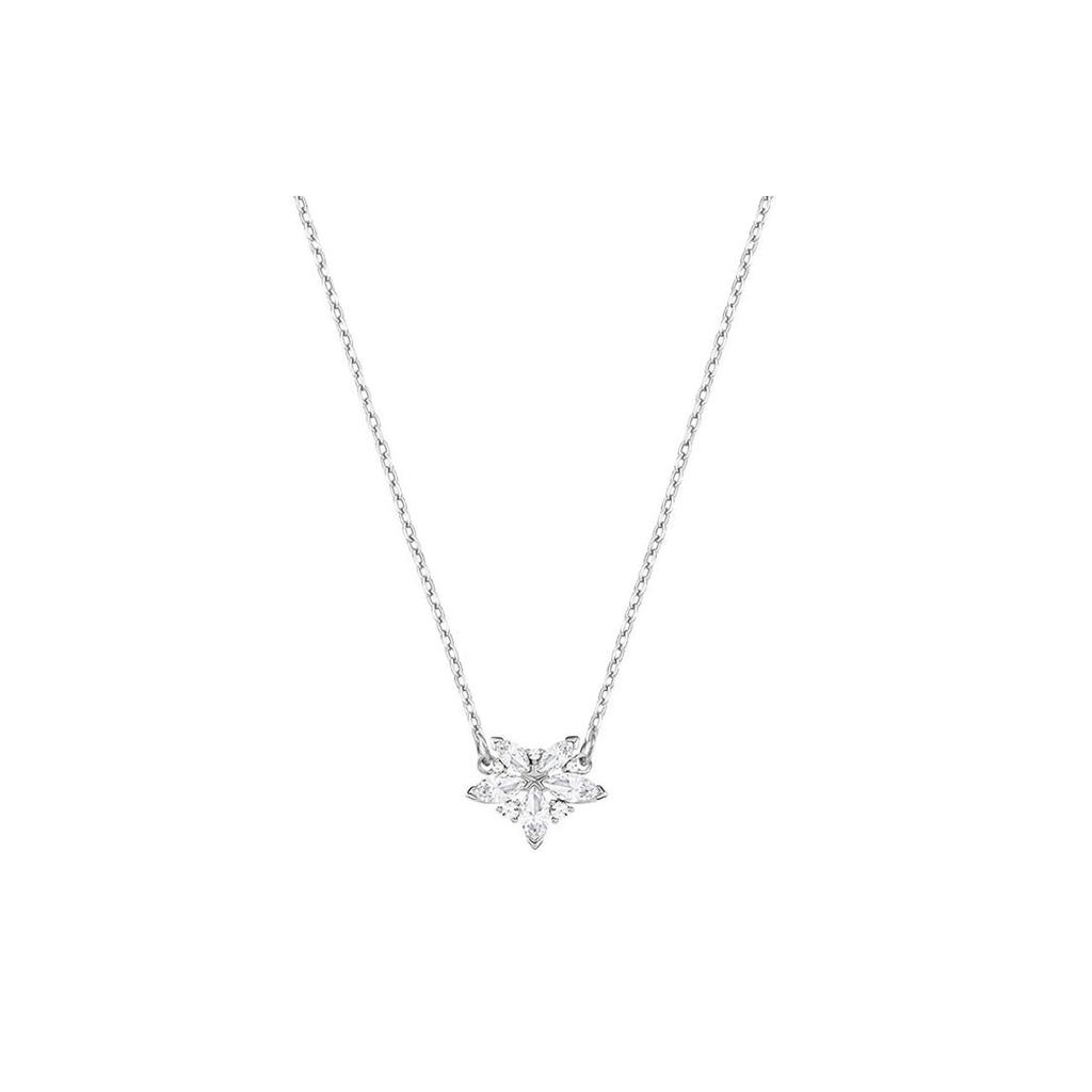 Swarovski Edelweiß Anhänger Halskette Damen Halsketten Silber 5368250