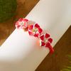 Rhinestone Polymer Clay Braid Rope Bracelet Colorful Bohemian Beach Jewelry  Women