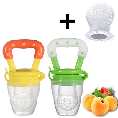 1 Stück Frischobst Lebensmittel Knabber Baby Schnuller Silikon Baby Feeder