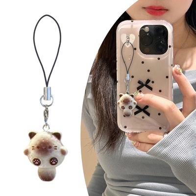 Bezauberndes Handyband mit Katzendesign, Geschenk, eleganter Cartoon-Katzen-Handyanhänger, einzigartiges Handy-Accessoire, perfekt für jeden Anlass
