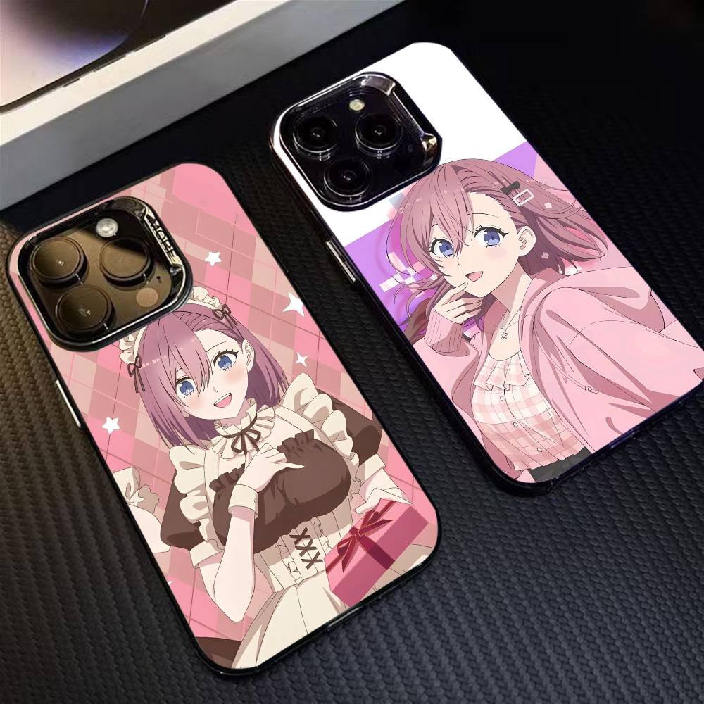 2.5 Dimensional seduction Amano Ririsa Phone Case For iPhone 16 17 15 14 12 13 Pro Max Black Color Shockproof Cover