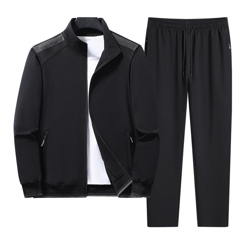 Casual Sports Suit Men's Plus Size Cardigan Jacket Sweatpants Men