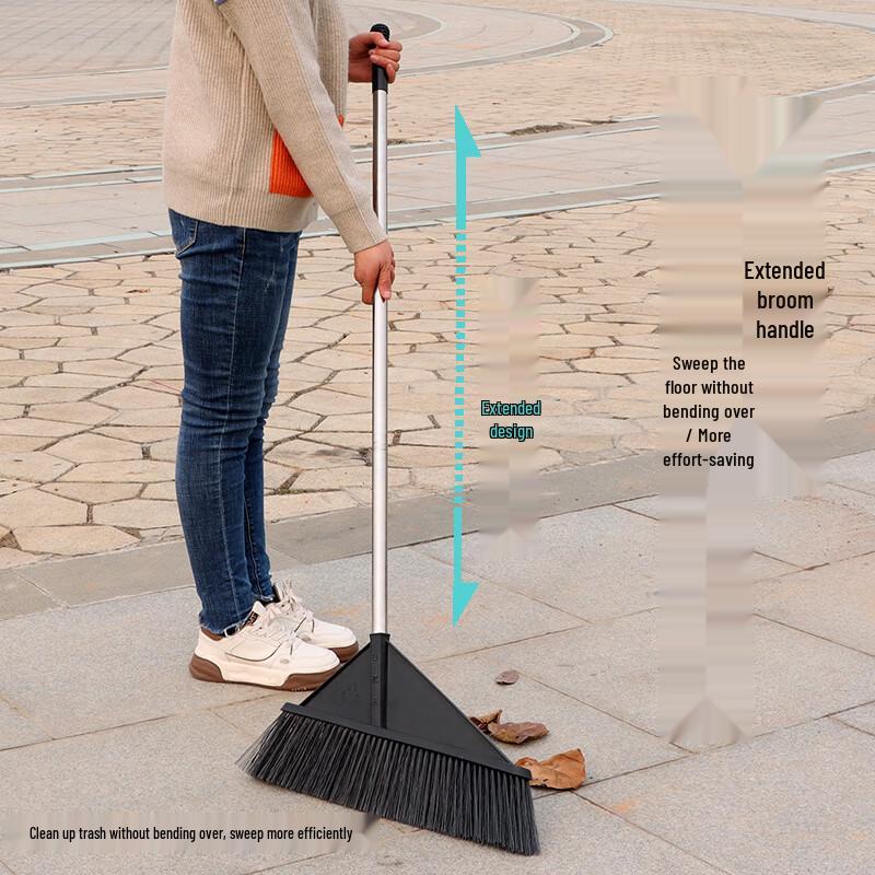 USAN HOME Large Wide Outdoor Broom