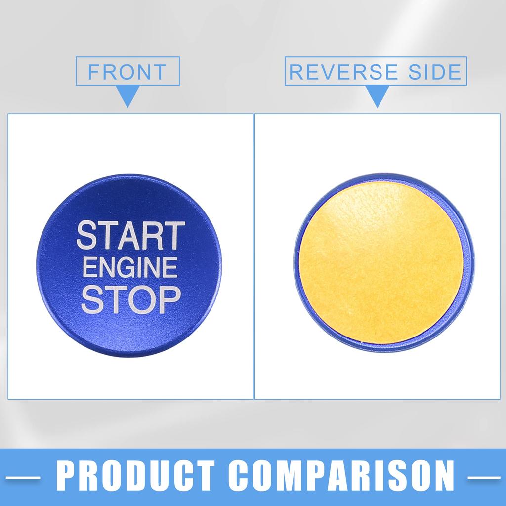 A ABSOPRO Engine Start Stop Ignition Button Overlay Cover Decal