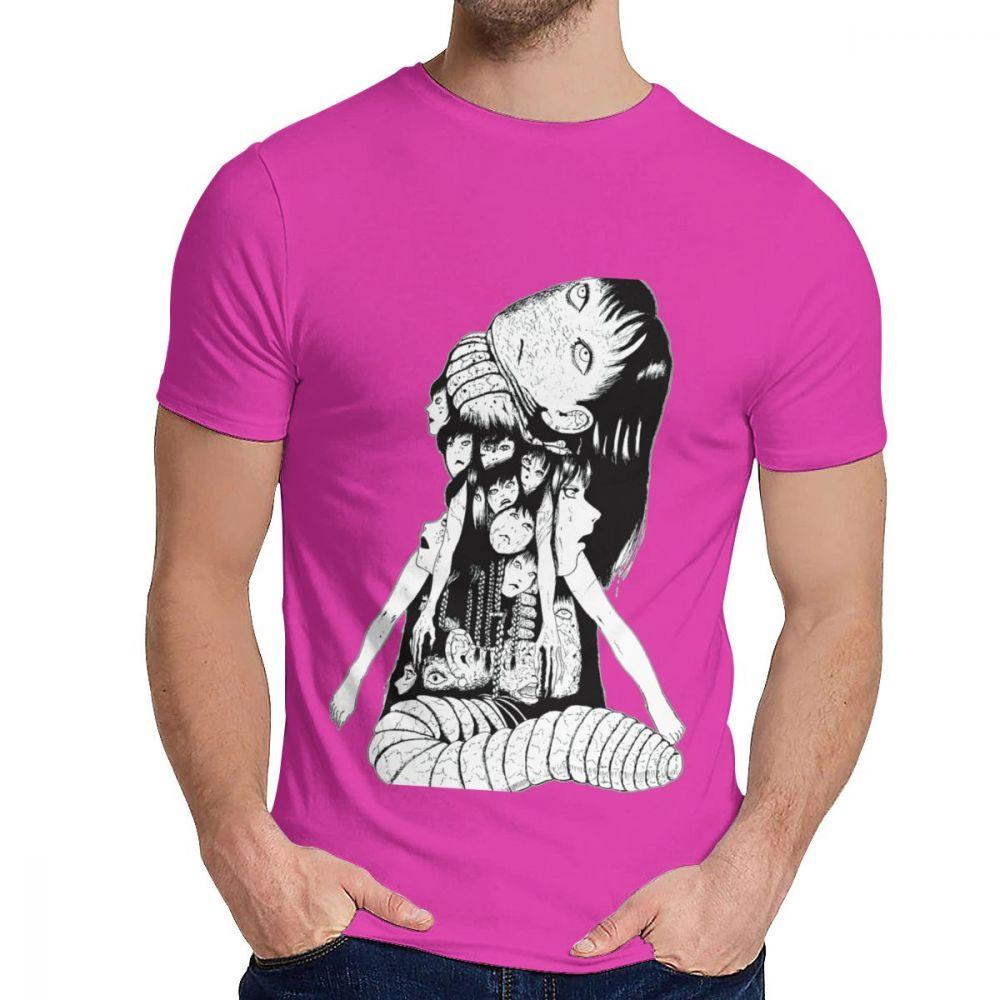 Soft Tomie Japenese Scare Junji Itou T Shirt Man S Retro Style Soft Cotton Classic Round