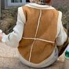 Autumn and Winter Women Wear Casual Fashion Vest Motorcycle Vest Front and Back