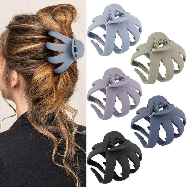 Creative Matte Claw Hair Clip Practical Plastic Hairpieces Easy Hairstyling Long Hair Decoration Suitable For Women