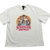 T-shirt H&M Stranger Things Taglia L Bianca Sci-Fi Streetwear Eleven Horror Anni '80 Y2k