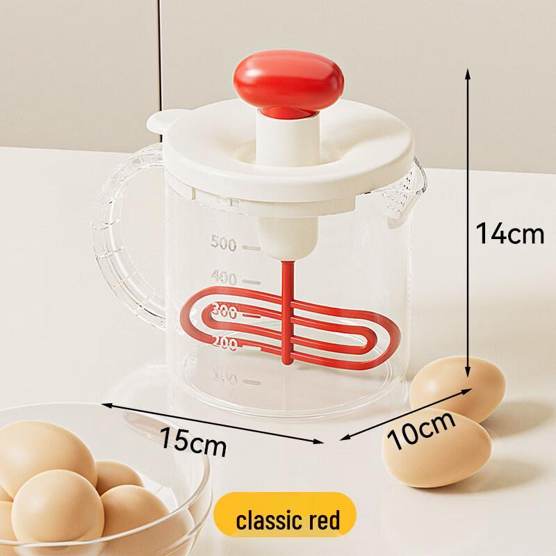 Manual Press-Type Egg Beater & Mixer Set