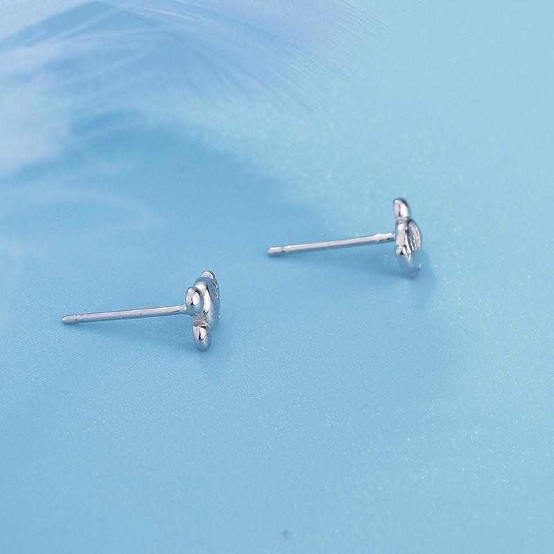 Fashion Simple Cartoon Mickey Mouse Hollow Small Stud Earrings For Women