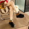 Elegant Fluffy Snow Boots 22 New Autumn and Winter New Warm Thick-soled Sleeve Snow Cotton Shoes