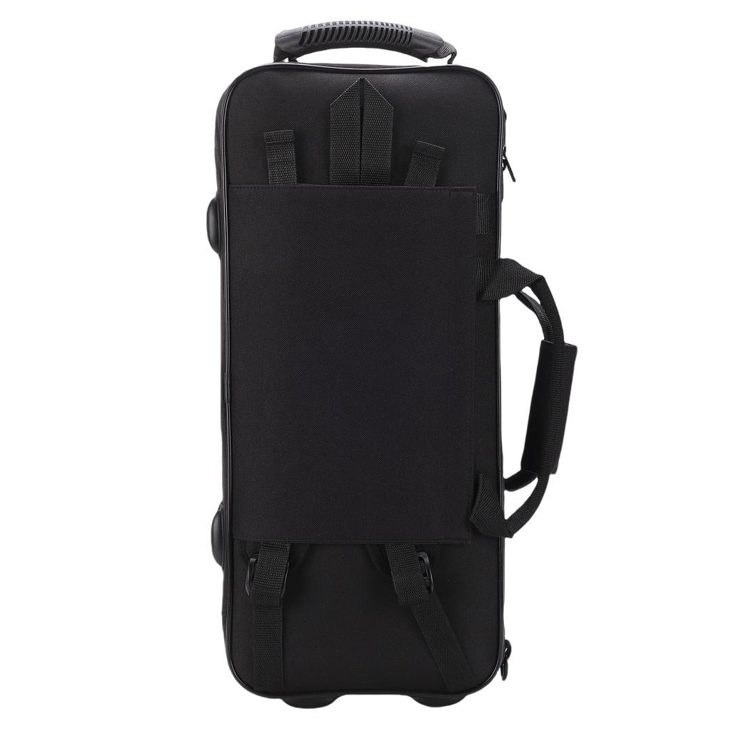Trumpet Carrying Case with Side Handle Portable Storage Bag for Brass Wind Instrument Adjustable Shoulder Strap Water Proof Oxford Cloth
