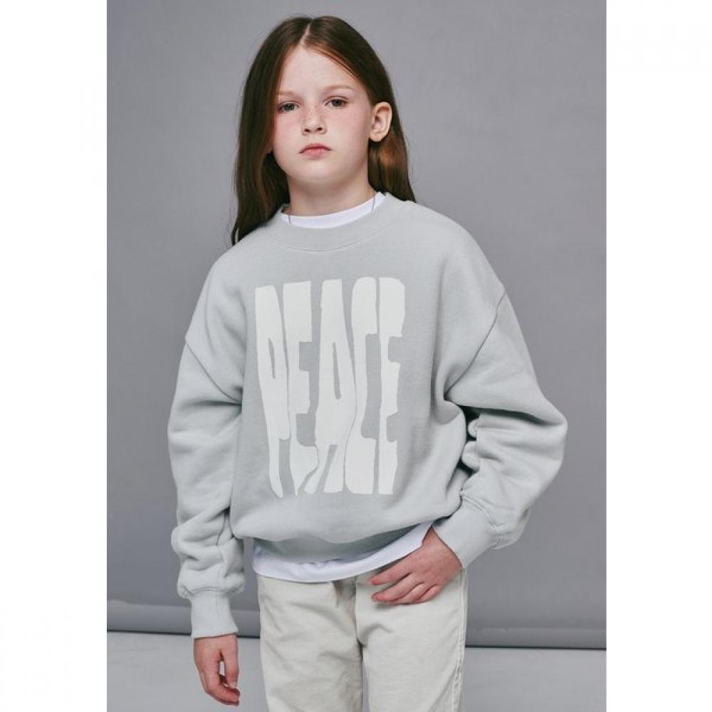 Bluetail Men Light Grey Semi Crop Sweatshirt Azi2ts03lg light gray/140