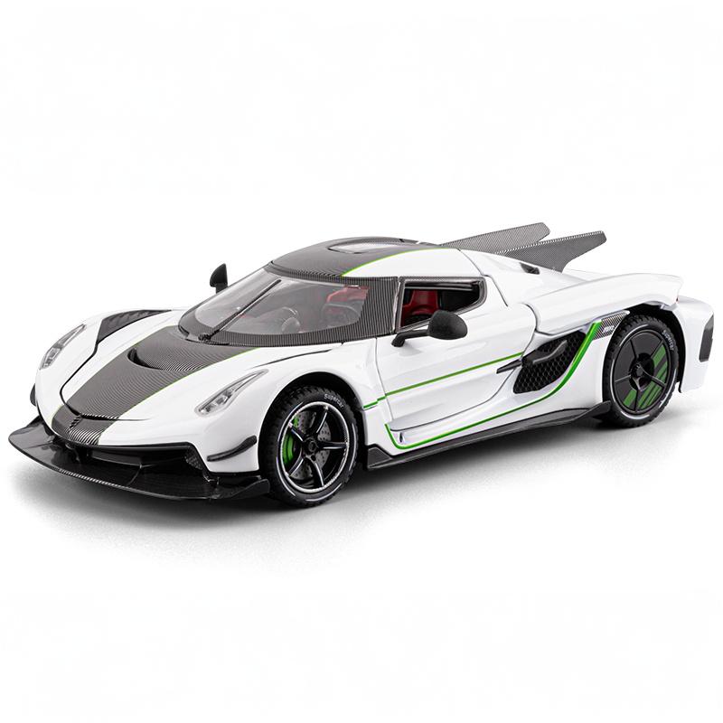 1/24 Jesko Absolut Supercar Alloy Metal Diecast Model Car Trendy Toy Ornaments Decoration Hobby Collection Holiday Present Gifts