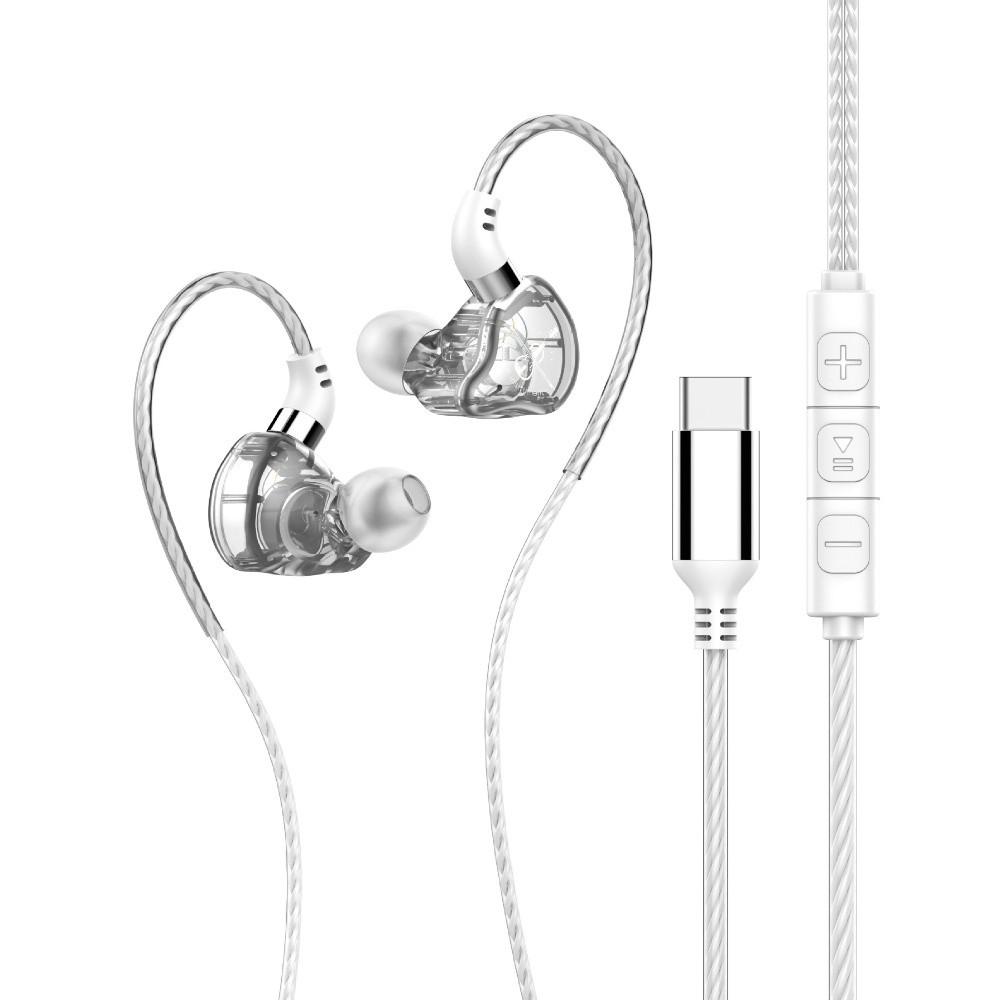 HiFi Wired Headphones Sport Noice Cancelling Earbuds Gamer Type C Wired Earphone Music