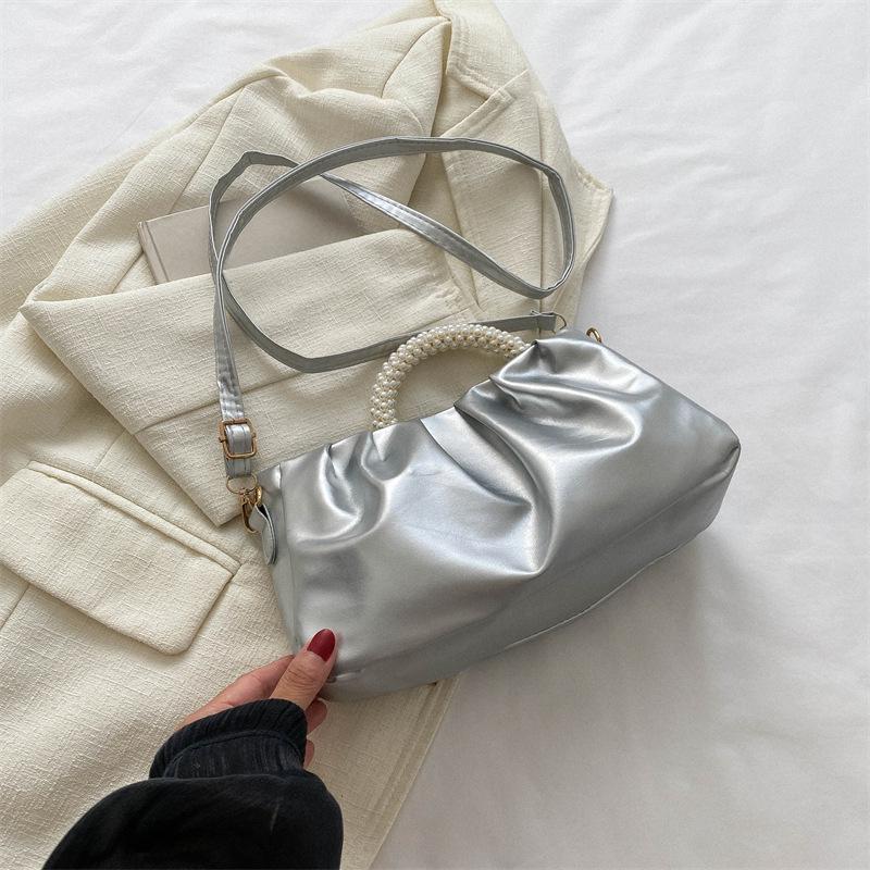 

Сумка Pearl Hand Held Cloud женская новая модная корейская маленькая квадратная сумка красивая сумка через плечо сумка через плечо