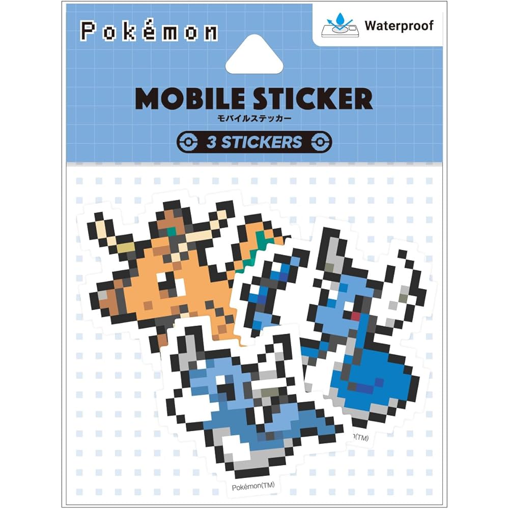 Gourmandise Pocket Monster Mobile Sticker Mini Dragonite, Dragonair, Dragonite POKE-989G