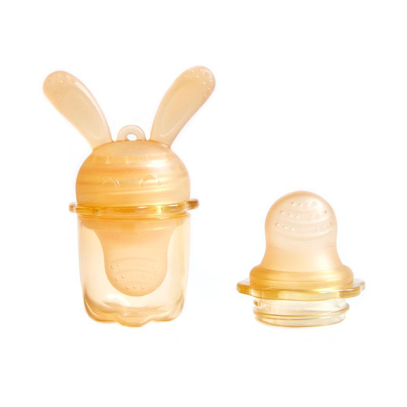 Baby Elephant Silicone Teether & Feeder: Fruit & Veggie Molar Stick