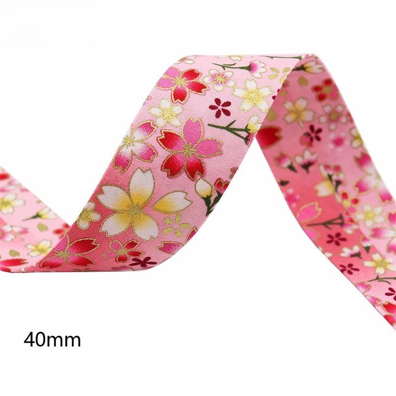 1m Flowers Ribbon Press Cloth Strip DIY Handmade Materials Headwear Hair Bows Clothing Shoes Hats Crafts