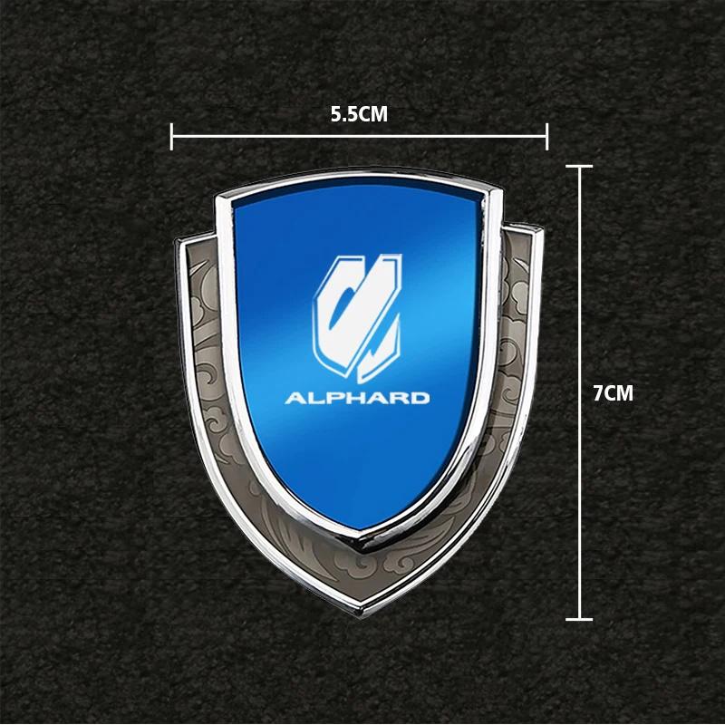 Car Stickers 3D Metal Accsesories Auto Accessory for Toyota Alphard Vellfire