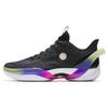 Three Point Rain1.0 Basketball Shoes Men's Low Top Black Purple/Purple Sneakers 912321102S-4