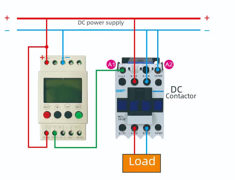 GINRI SVR1000 Über-/Unterspannungsschutz mit LCD-Anzeige - Einphasen-Gleichspannungsrelais