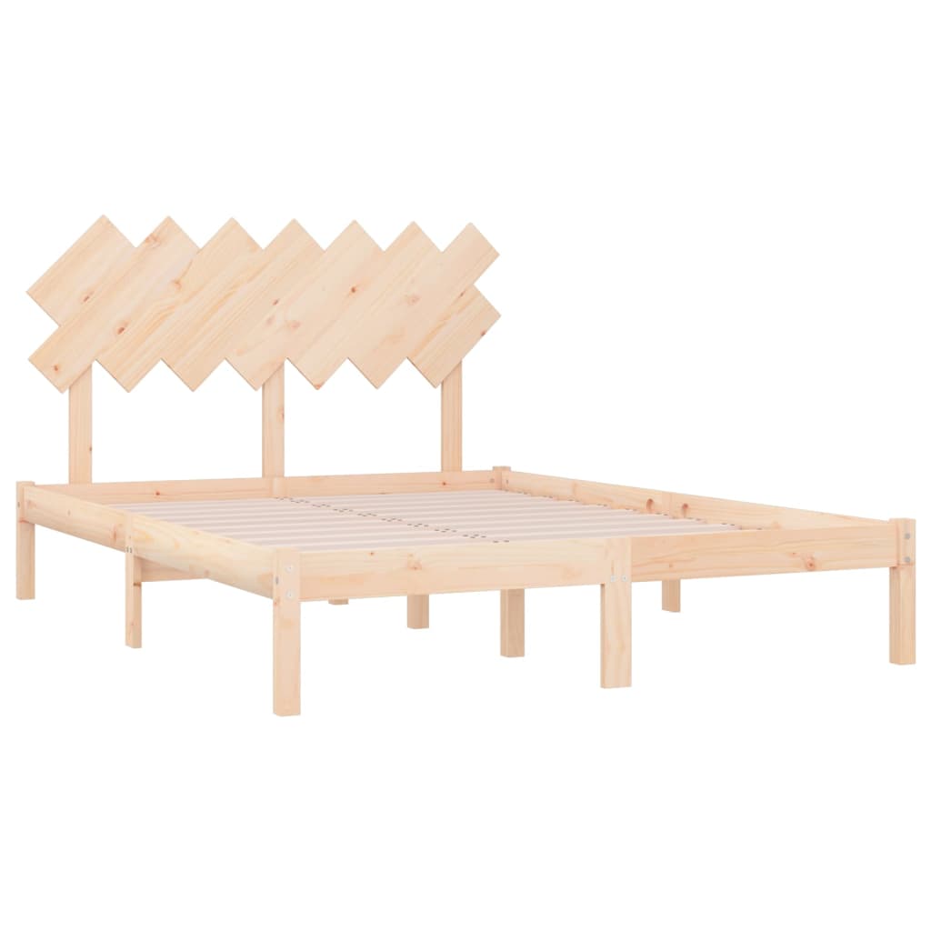 Solid Wood Bed 120 X 200 Cm